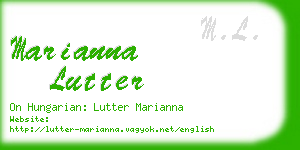 marianna lutter business card